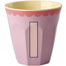Rice Melamin Kop Med The Letter I - Vintage - Lavender - Medium - 250 Ml