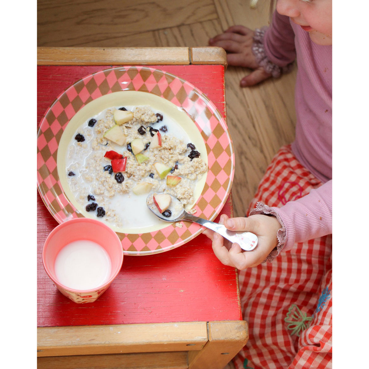 Rice Rustfrit Stål Kids Bestik Sæt Med Enhjørning And Dog Print