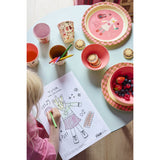 Rice Melamin Kids Lunch Tallerken Med Pink Musik Band Print