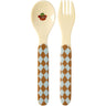 Rice Kids Melamin Ske And Fork Med Blue Musik Band Print