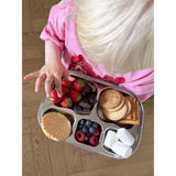 Rice Rustfrit Stål 5 Room Tallerken Med Pink Fun Fair Laser Print