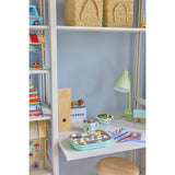 Rice Rustfrit Stål Baby Kop Med Handle And Fixed Betræk - Mint Fun Fair Print - 260 Ml