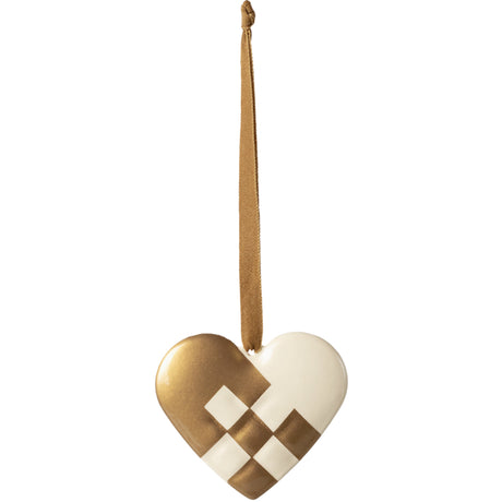 Maileg Metal ornament, Lille hjerte - Guld