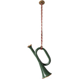 Maileg Metal ornament, Trompet - Mørkegrøn