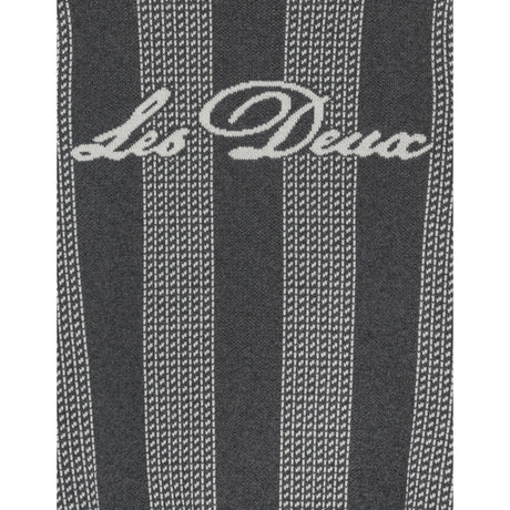 Les Deux Kids Charcoal Melange Striped Signature Strik KIDS