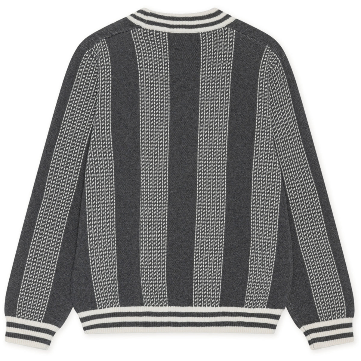 Les Deux Kids Charcoal Melange Striped Signature Strik KIDS