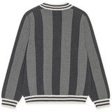 Les Deux Kids Charcoal Melange Striped Signature Strik KIDS