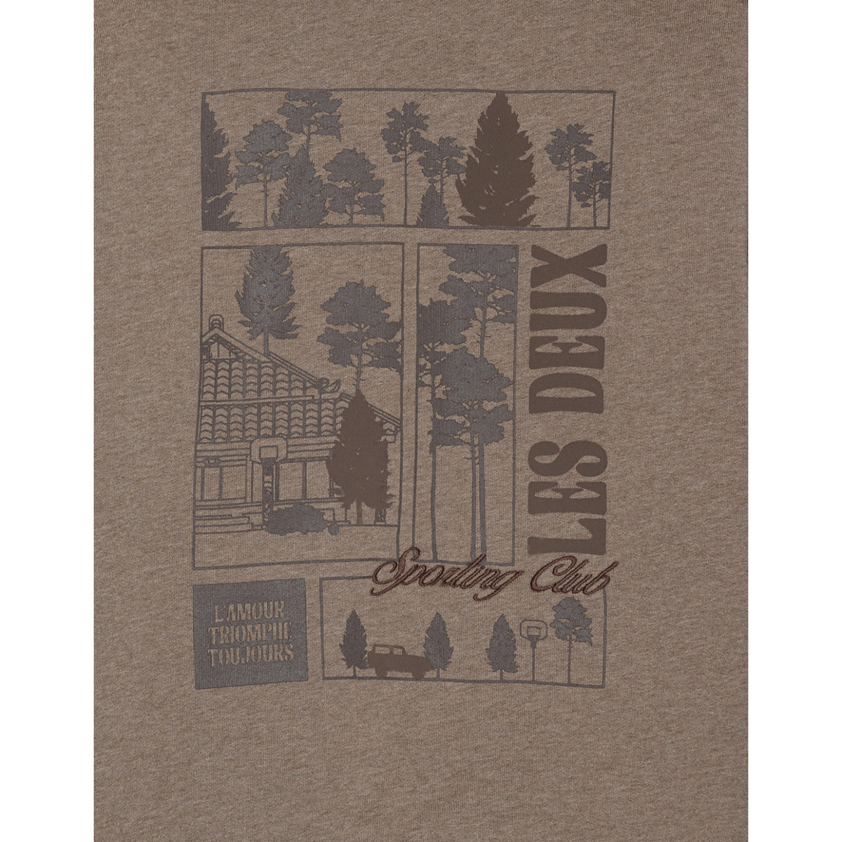 Les Deux Kids Mountain Grey Melange Woods Hættetrøje KIDS