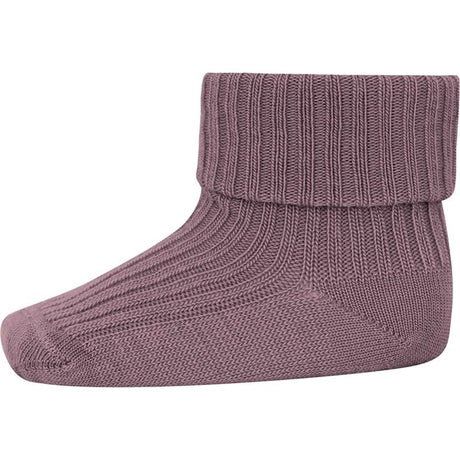 MP 589 Wool Rib Baby Strømper 33 Dark Purple Dove