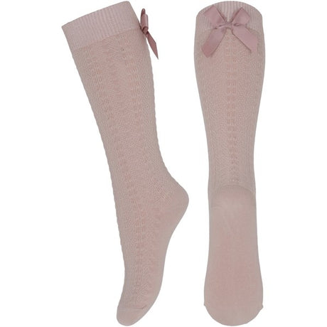 MP 67006 Sofia Knee Socks Bow 853 Rose Dust