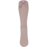 MP 67006 Sofia Knee Socks Bow 853 Rose Dust 3