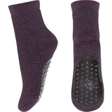 MP 79208 Celina Strømper Med Anti-Slip 2001 Metallic Glitter Dark Purple