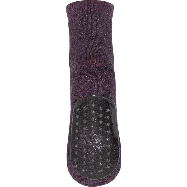 MP 79208 Celina Strømper Med Anti-Slip 2001 Metallic Glitter Dark Purple