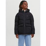 Jack & Jones Junior Black Vesterbro Puffer Jakke