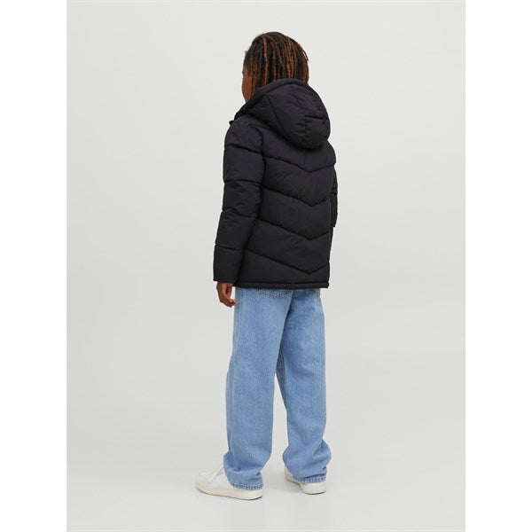 Jack & Jones Junior Black Vesterbro Puffer Jakke