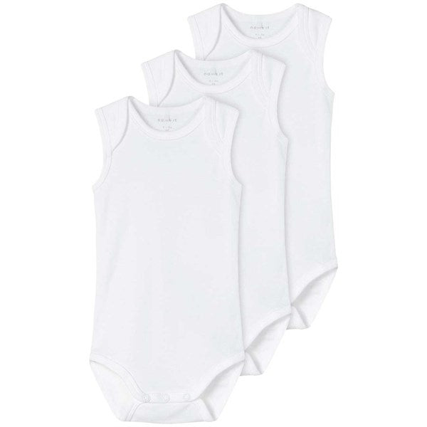 Name it Bright White Tank Solid Noos Body 3-Pak