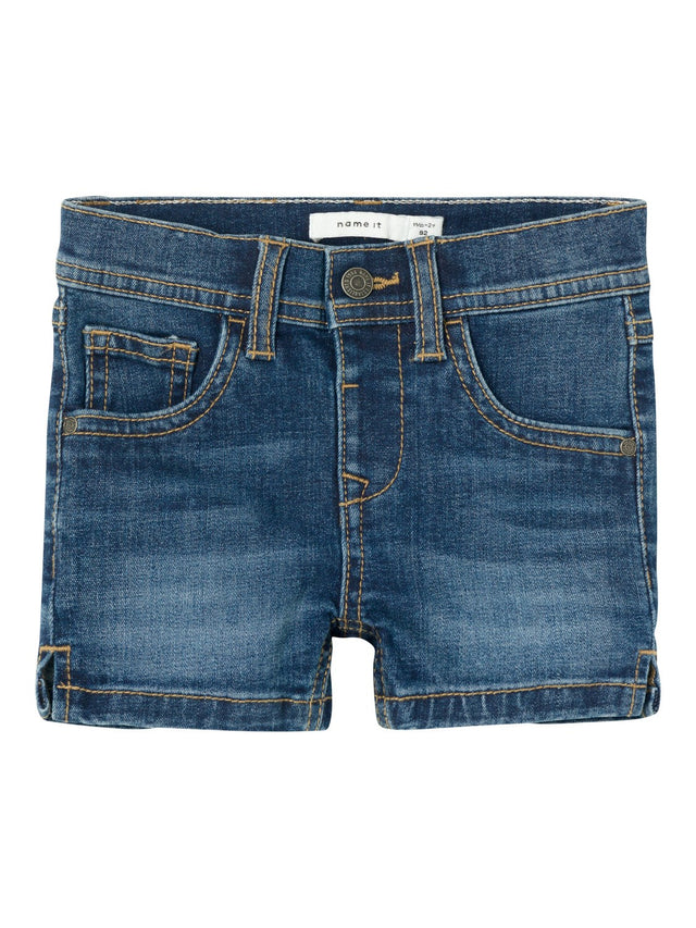 Name It Dark Blue Denim Salli Slim Denim Shorts