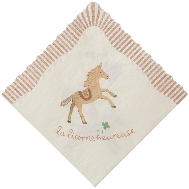 Maileg Napkin, Happy Birthday - Unicorn