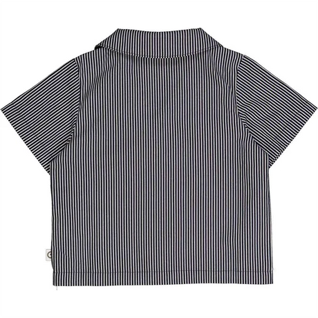 Müsli Balsam Cream/Night Blue Poplin Stripe Skjorte 2