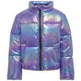 Kids ONLY Purple Opulence Metallic Celine Kort Dynejakke