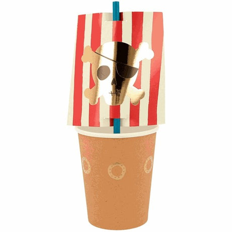 Meri Meri Pirat Krus 8 stk