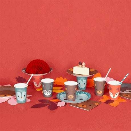 My Little Day Skovdyr Tallerken 8 stk