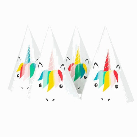 My Little Day Unicorn Party Hats 8 stk