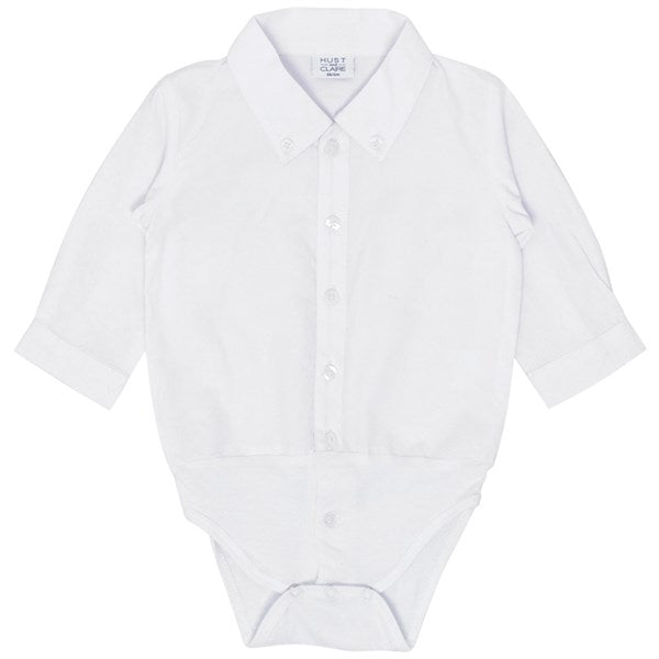 Hust & Claire Baby White Birger Skjortebody