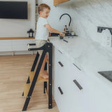 Duck Woodworks Foldbart Læringstårn Black