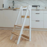 Duck Woodworks Foldbart Læringstårn White