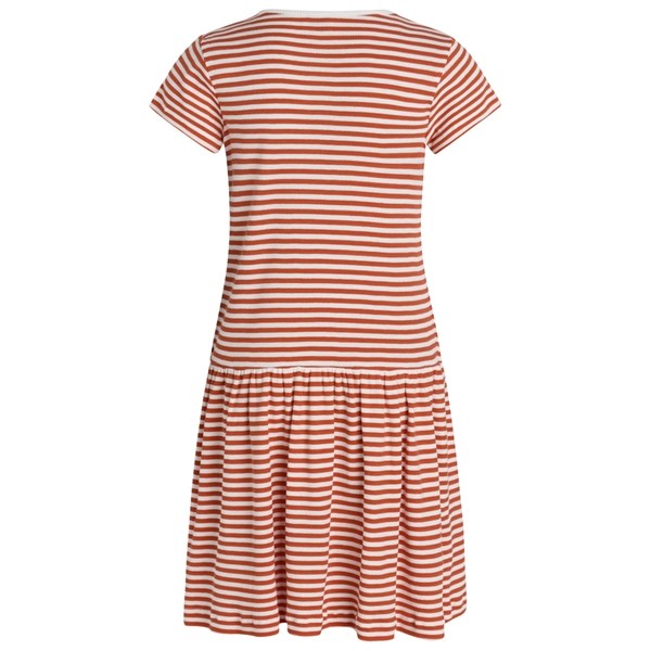 Mads Nørgaard Cotton Stripe Daisina Kjole Cherry Tomato/White