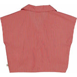Müsli Balsam Cream/Apple Red Poplin Stripe Skjorte Top