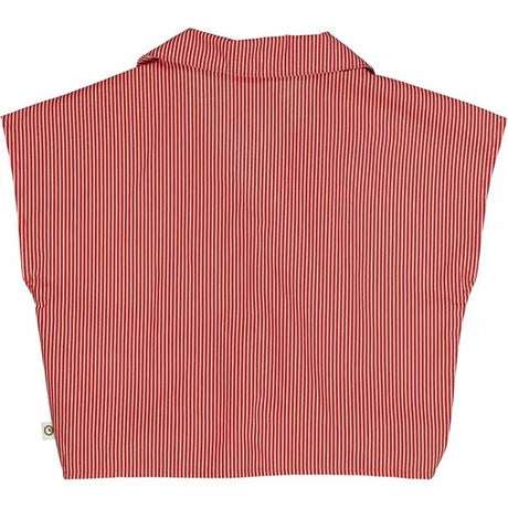 Müsli Balsam Cream/Apple Red Poplin Stripe Skjorte Top