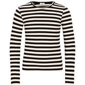 Mads Nørgaard 5x5 Classic Stripe Talika Bluse Black/Vanilla Ice