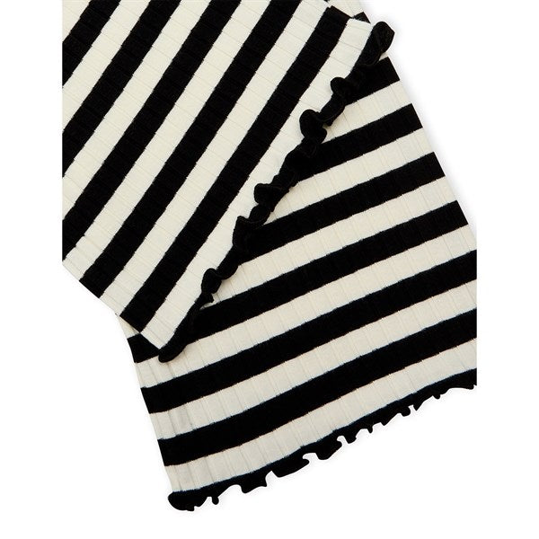 Mads Nørgaard 5x5 Classic Stripe Lala Leggings Black/Vanilla Ice