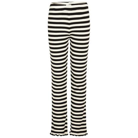 Mads Nørgaard 5x5 Classic Stripe Lala Leggings Black/Vanilla Ice