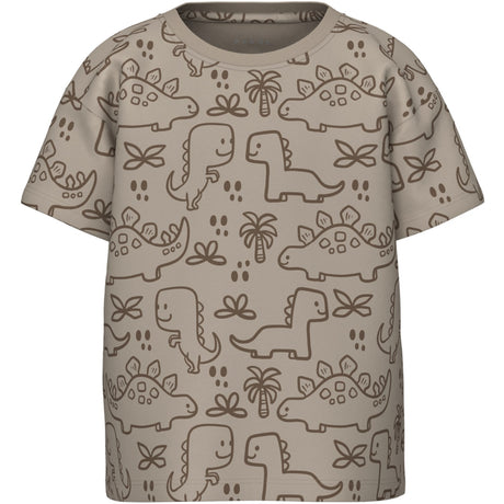 Name It Pure Cashmere Outline Dinosaurs Valther Løs T-Shirt