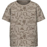 Name It Pure Cashmere Outline Dinosaurs Valther Løs T-Shirt