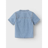 Name It Light Blue Denim Leo Stripe Denim Skjorte 3