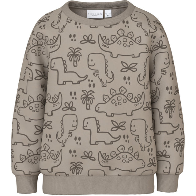 Name It Pure Cashmere Outline Dinosaurs Vermo Aop Løs Sweatshirt