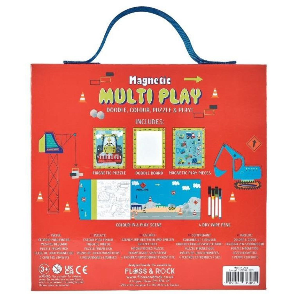 Floss & Rock Construction Magnetisk Multi Play 3