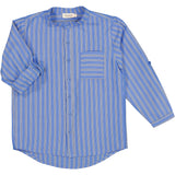 MarMar Smooth Cotton Cornflower Stripe Theodor Skjorte 3