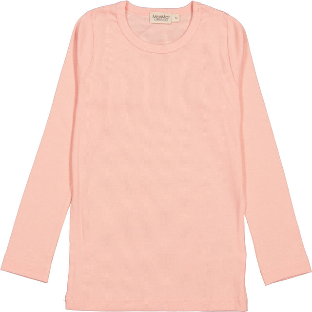 MarMar Modal Fine Rib Soft Coral Tani Bluse