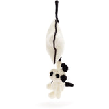 Jellycat Bashful Black & Cream Hvalp Musikuro