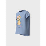 Name It Chambray Blue Little But Fierce Violet T-Shirt 2