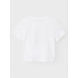 Name It Bright White Silt Green Hambioose Kort T-Shirt 3