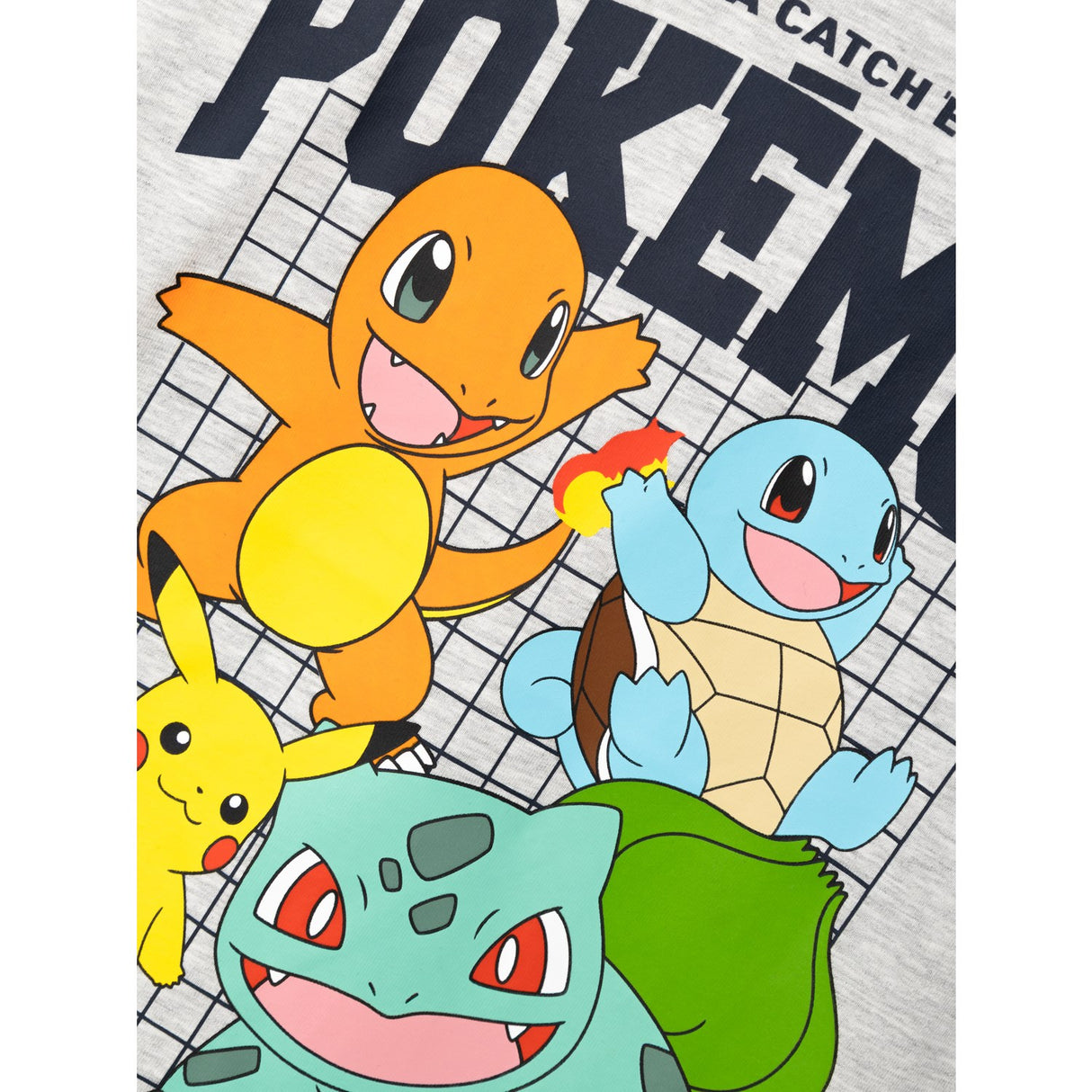 Name It Light Grey Melange Adan Pokemon T-Shirt 2