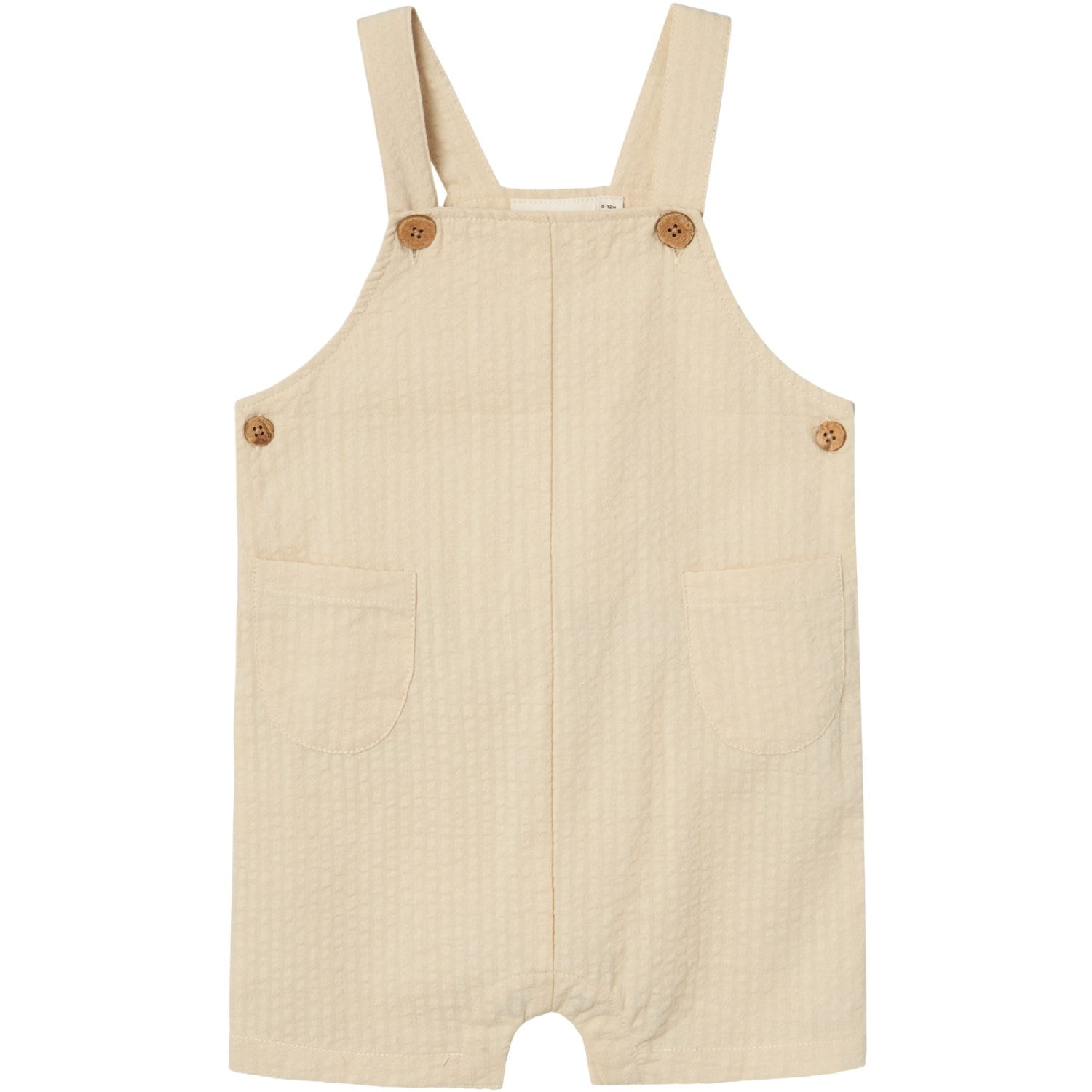 Lil'Atelier Bleached Sand Homan Løse Overall Shorts