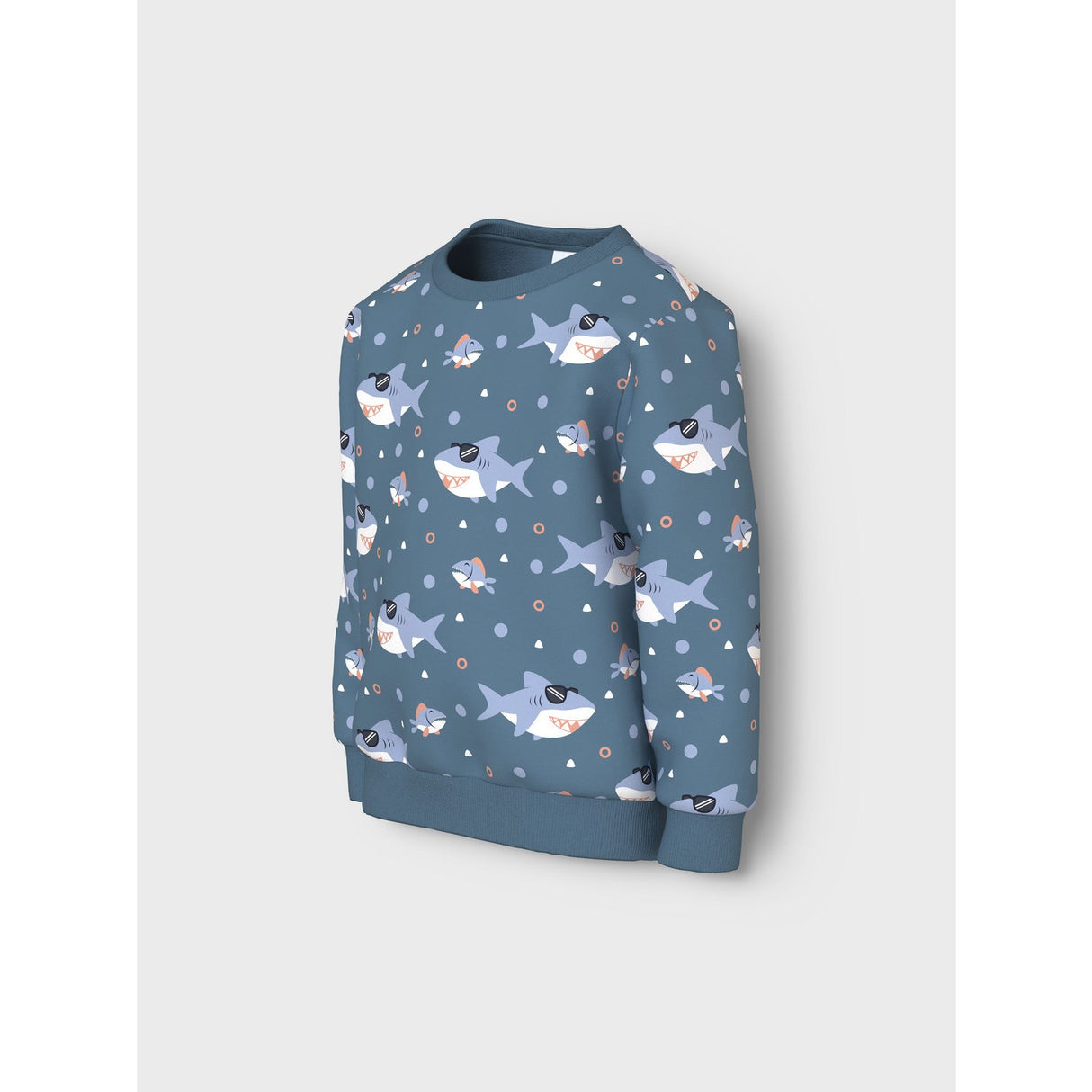 Name It Provincial Blue Sharks Vermo Aop Løs Sweatshirt 2