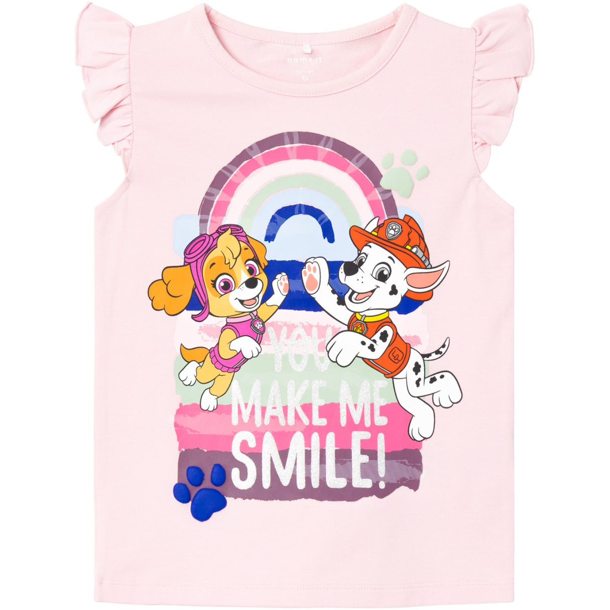 Name It Parfait Pink Asana Paw Patrol T-Shirt